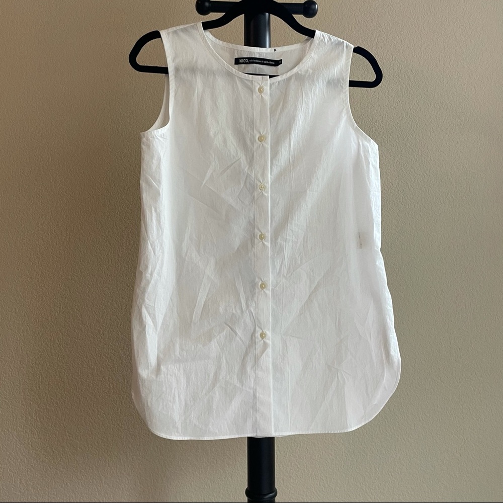 **RARE** Nico, nicolson & nicolson white Tunic